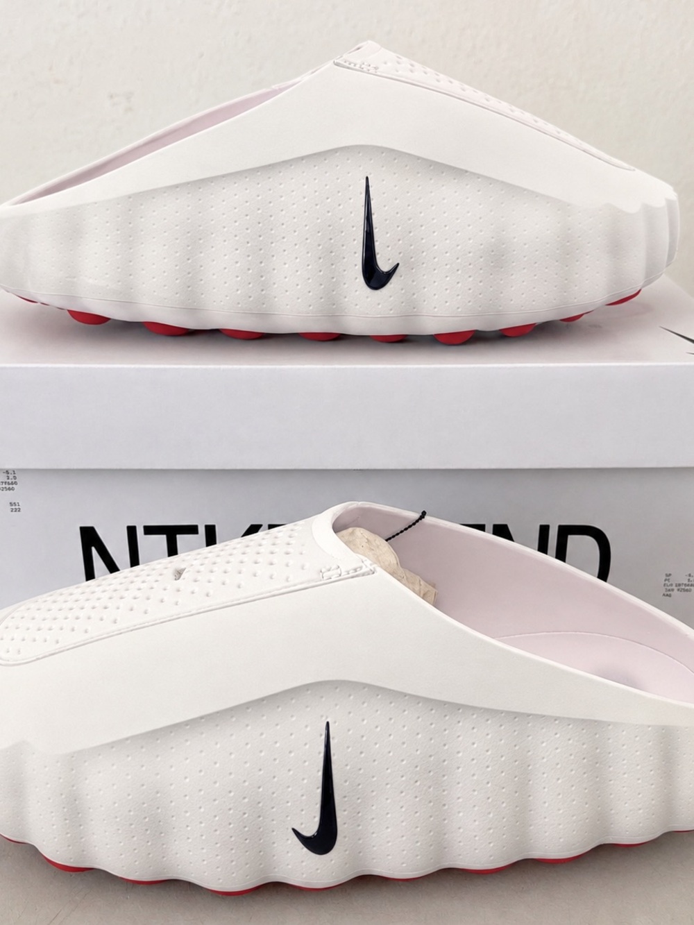 Nike Mind 001 "White/Obsidian
Speed Red" Size 8